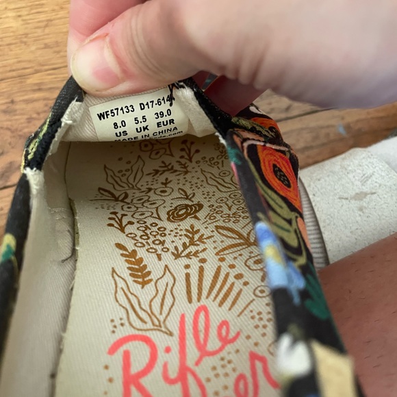 Rifle Paper Co. X Keds Triple Decker Lively Floral  Women’s Slip Ons - Size 8 - Picture 8 of 9